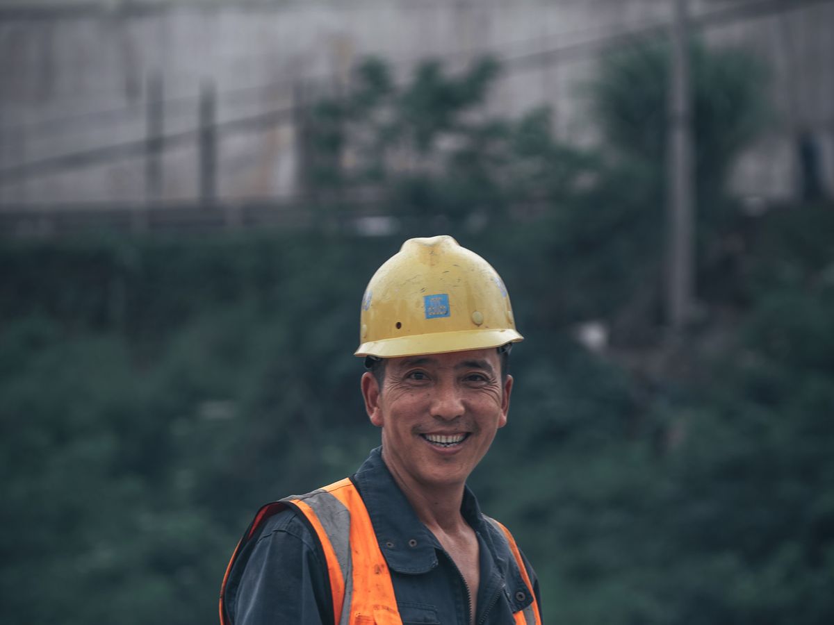 Filipino professional at work on a GCC worksite